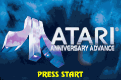 Atari Anniversary Advance Title Screen